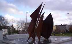 The fountain at Eyre Square Galway.